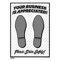 Dimpled Poly Paper Floor Mats - 250 ct. box
