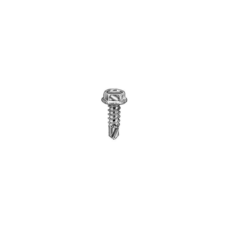 #8 X 1/2 HEX WASHER HEAD TEKS T.S. ZINC