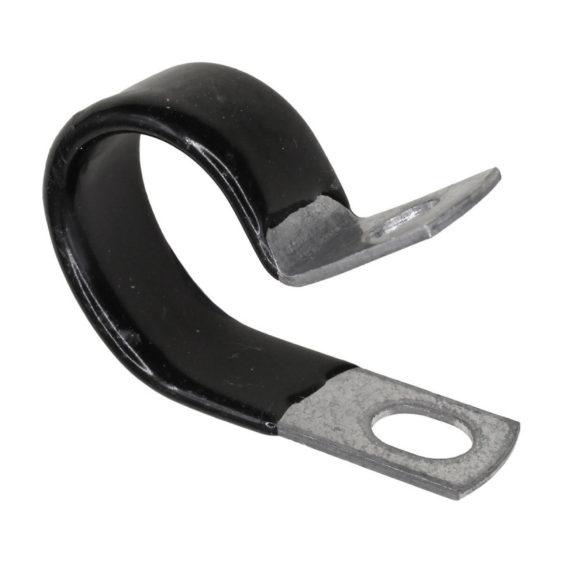 Closed Clamp 3/4" Small - Galvanized Vinyl Coated