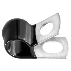 CLOSED CLAMP 1/4 SMALL  - GALVANIZED VINYL COATED