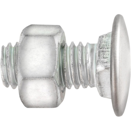 Bumper Bolt 7/16"-14 x 1" Stainless Steel Cap Pan Head with Hex Lock Nut