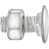 Bumper Bolt 7/16"-14 x 1" Stainless Steel Cap Pan Head with Hex Lock Nut
