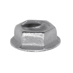 Thread Cutting Nut 3/16" Stud Size 1/2" Washer Diameter