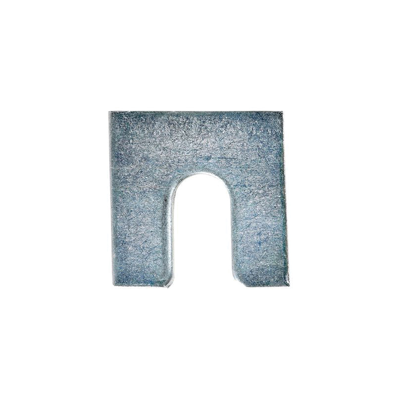 Shim 1-1/4" x 1-1/8" x 1/16" with 3/8" Slot Zinc