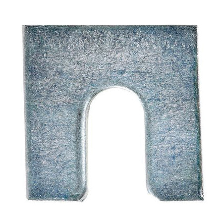 Shim 1-1/4" x 1-1/8" x 1/16" with 3/8" Slot Zinc