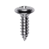 8 x 5/8" Phillips Oval Head Sems Tapping Screw Flush Chrome