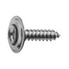 8 x 3/4" Phillips Oval Head Sems Tapping Screw Countersunk Chrome