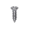 8 x 1/2" Phillips Oval Head Tapping Screw Zinc