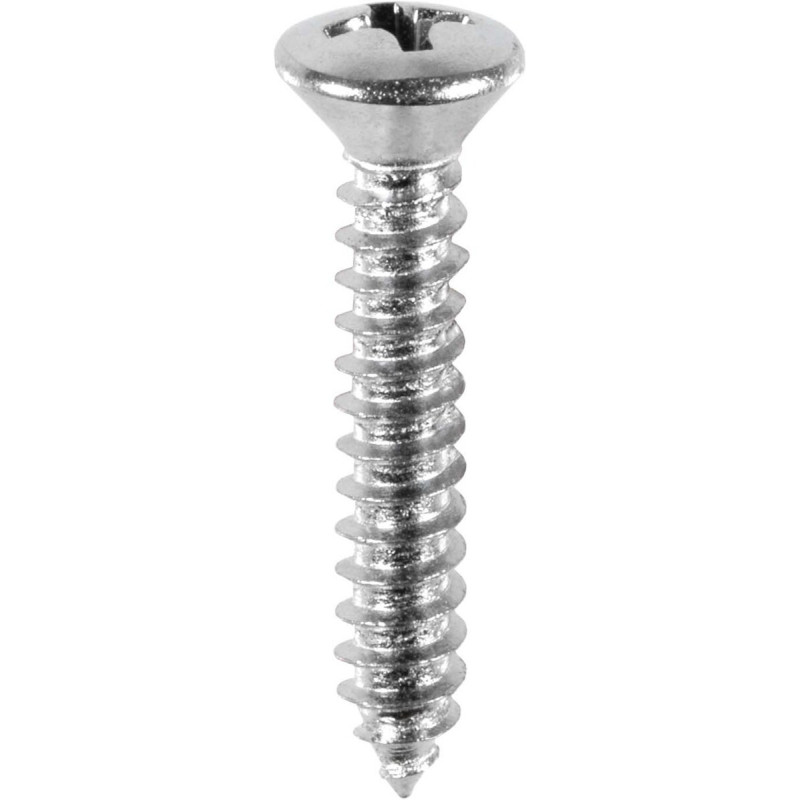 6 x 3/4" Phillips Oval Head Tapping Screw Zinc