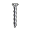 8 x 1" Phillips Oval Head Tapping Screw Zinc