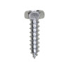 14 x 1" Indented Hex Head Tapping Screw 7/16" Hex Zinc
