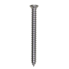 Phillips Oval 6 Head Tapping Screw 8 x 1-3/4" Chrome Ab