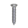 Phillips Oval Head Tapping Screw 8 x 3/4" Zinc 6 Head