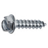 Slotted Hex Washer Head Tapping Screw 14 x 1" - Zinc
