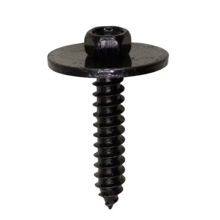 Ford Hex Head Sems Tapping Screw, Black Zinc