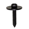 Ford Hex Head Sems Tapping Screw, Black Zinc