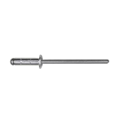 GM Specialty Rivet, Aluminum And Stainless Steel, 5/32" Diameter , 9/32" Flange, 11/64-11/32" Grip