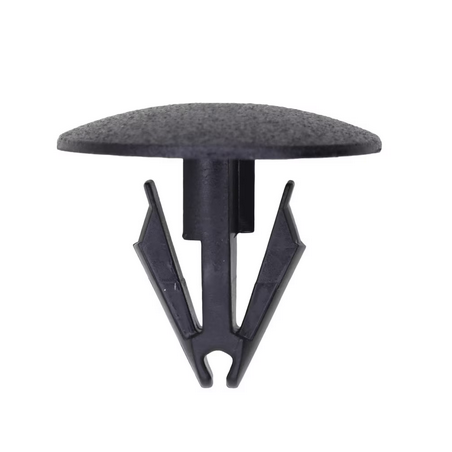 GM Retaining Clip, Black Nylon, 20mm Head., 15mm Stem, 8mm Hole
