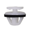 Moulding Clip with Sealer, White Nylon