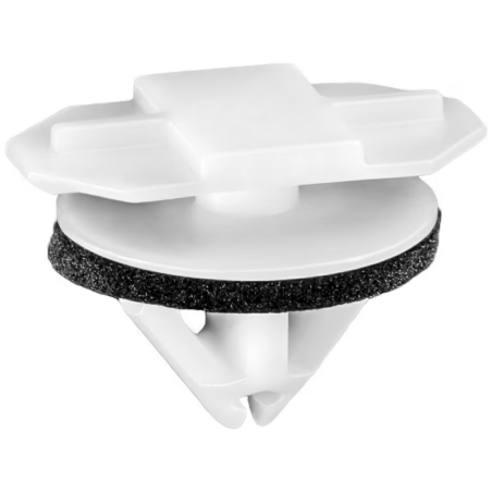 Liftgate/Spoiler Moulding Clip, White Nylon