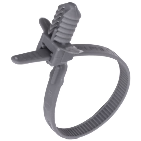 GM Cable Tie Gray Nylon. 6 Inches. Fits 1/4 Inch Hole
