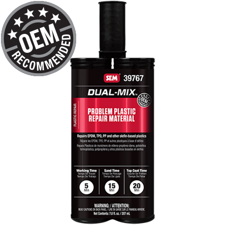 DUAL-MIX PROBLEM PLASTIC REPAIR MATERIAL