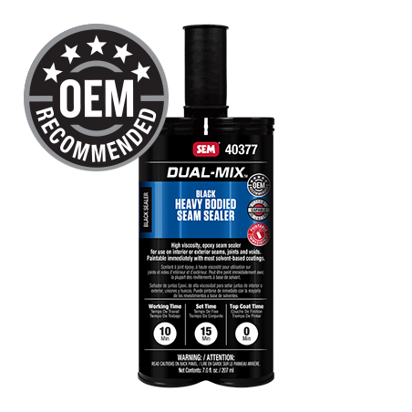 DUAL-MIX HEAVY BODIED SEAM SEALER - BLACK