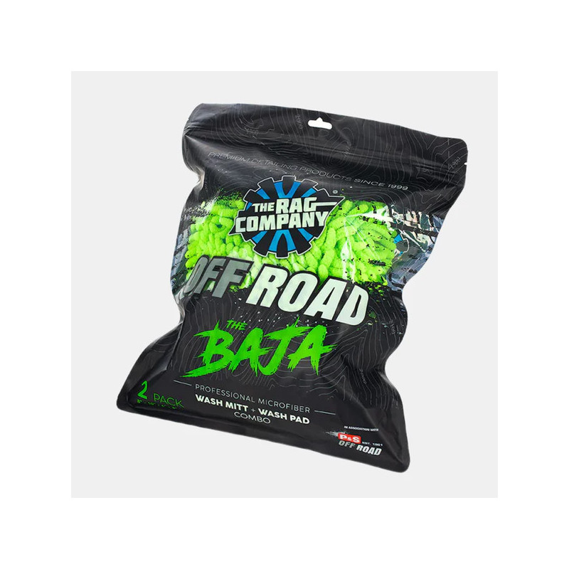 TRC OFF ROAD - BAJA - GREEN (2 PK - WASH MITT/PAD)