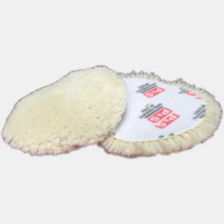HIGH ACTION D/A WOOL CUTTING PAD - WHITE